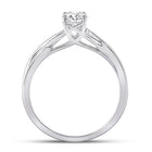 14K White Gold Round Diamond Women's Solitaire Bridal Wedding Engagement Ring (Certified) 1/2 Cttw - Splendid Jewellery