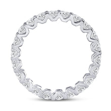 Load image into Gallery viewer, 14K White Gold Round Diamond Women's Timeless Eternity Ring 2 Cttw - Splendid Jewellery