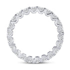 14K White Gold Round Diamond Women's Timeless Eternity Ring 2 Cttw - Splendid Jewellery