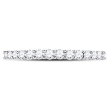 Load image into Gallery viewer, 14K White Gold Round Diamond Women's Wedding Anniversary Band 1/2 Cttw - Splendid Jewellery