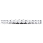 14K White Gold Round Diamond Women's Wedding Anniversary Band 1/2 Cttw - Splendid Jewellery