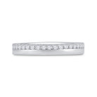 14K White Gold Round Diamond Women's Wedding Band Ring 1/5 Cttw - Splendid Jewellery