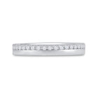 14K White Gold Round Diamond Women's Wedding Band Ring 1/5 Cttw - Splendid Jewellery