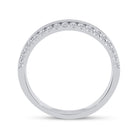 14K White Gold Round Diamond Women's Wedding Band Ring 1/5 Cttw - Splendid Jewellery