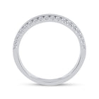 14K White Gold Round Diamond Women's Wedding Band Ring 1/5 Cttw - Splendid Jewellery