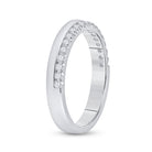 14K White Gold Round Diamond Women's Wedding Band Ring 1/5 Cttw - Splendid Jewellery