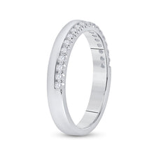 Load image into Gallery viewer, 14K White Gold Round Diamond Women's Wedding Band Ring 1/5 Cttw - Splendid Jewellery