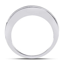 Load image into Gallery viewer, 14K White Gold Round Diamond Women's Wedding Channel Set Band 1/4 Cttw - Splendid Jewellery