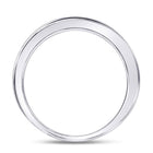 14K White Gold Round Diamond Women's Wedding Channel Set Band 1/4 Cttw - Splendid Jewellery