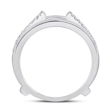 Load image into Gallery viewer, 14K White Gold Round Diamond Women's Wrap Ring Guard Enhancer 1 Cttw - Splendid Jewellery
