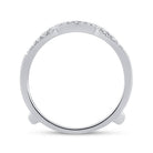14K White Gold Round Diamond Women's Wrap Ring Guard Enhancer Wedding Band 1/3 Cttw - Splendid Jewellery