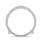 14K White Gold Round Diamond Women's Wrap Ring Guard Enhancer Wedding Band 1/3 Cttw - Splendid Jewellery