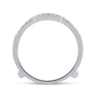 14K White Gold Round Diamond Women's Wrap Ring Guard Enhancer Wedding Band 1/3 Cttw - Splendid Jewellery