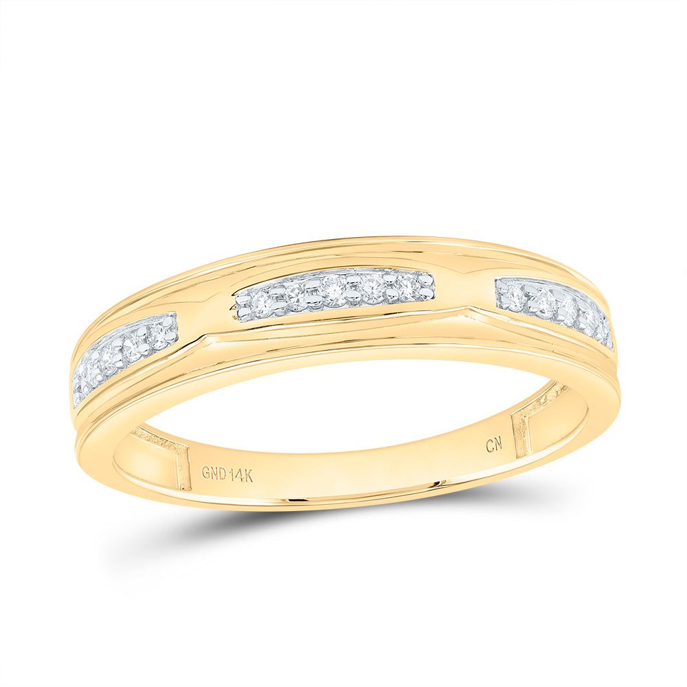 14k white yellow Diamond Trio Ring Set 1/2 Cttw - Splendid Jewellery