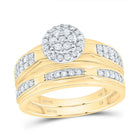 14k white yellow Diamond Trio Ring Set 1/2 Cttw - Splendid Jewellery