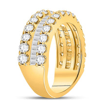 Load image into Gallery viewer, 14K Yellow Gold Baguette Diamond Anniversary Ring 2 2 1/2 Cttw - Splendid Jewellery