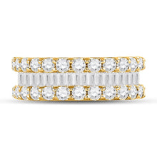 Load image into Gallery viewer, 14K Yellow Gold Baguette Diamond Anniversary Ring 2 2 1/2 Cttw - Splendid Jewellery