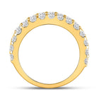 14K Yellow Gold Baguette Diamond Anniversary Ring 2 2 1/2 Cttw - Splendid Jewellery