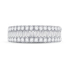 14K Yellow Gold Baguette Diamond Fashion Anniversary Ring 1 1 1/2 Cttw - Splendid Jewellery