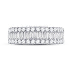 14K Yellow Gold Baguette Diamond Fashion Anniversary Ring 1 1 1/2 Cttw - Splendid Jewellery