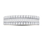 14K Yellow Gold Baguette Diamond Fashion Anniversary Ring 1 Cttw - Splendid Jewellery