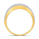 14K Yellow Gold Baguette Diamond Fashion Anniversary Ring 1 Cttw - Splendid Jewellery
