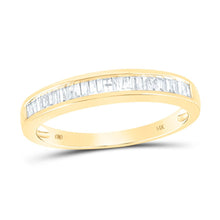 Load image into Gallery viewer, 14K Yellow Gold Baguette Diamond Wedding Band Ring 1/4 Cttw - Splendid Jewellery
