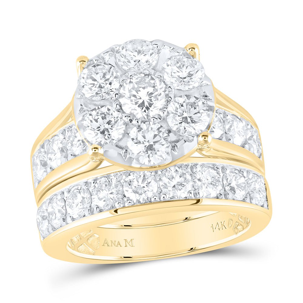 14K Yellow Gold Diamond Ana Madelyn 14k & Bridal Set 4 Cttw - Splendid Jewellery