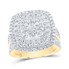 Load image into Gallery viewer, 14K Yellow Gold Diamond Cushion Women's Ring 3 Cttw - Splendid Jewellery