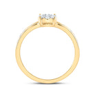 14K Yellow Gold Diamond Designer Ring 1/2 Cttw - Splendid Jewellery