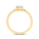 14K Yellow Gold Diamond Designer Ring 1/2 Cttw - Splendid Jewellery
