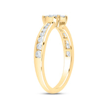 Load image into Gallery viewer, 14K Yellow Gold Diamond Designer Ring 1/2 Cttw - Splendid Jewellery