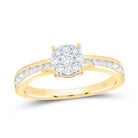 14K Yellow Gold Diamond Designer Ring 1/2 Cttw - Splendid Jewellery