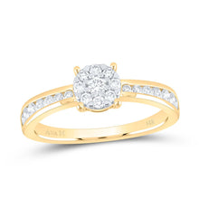 Load image into Gallery viewer, 14K Yellow Gold Diamond Designer Ring 1/2 Cttw - Splendid Jewellery