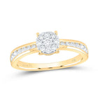 14K Yellow Gold Diamond Designer Ring 1/2 Cttw - Splendid Jewellery