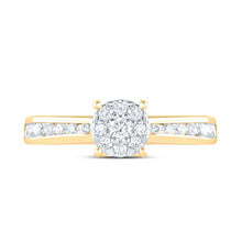 Load image into Gallery viewer, 14K Yellow Gold Diamond Designer Ring 1/2 Cttw - Splendid Jewellery