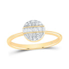 14K Yellow Gold Diamond Designer Ring 1/4 Cttw - Splendid Jewellery