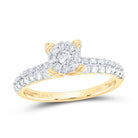 14K Yellow Gold Diamond Designer Ring 3/4 Cttw - Splendid Jewellery