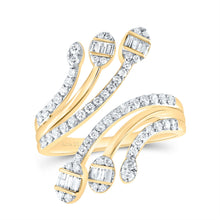Load image into Gallery viewer, 14K Yellow Gold Diamond Designer Ring 3/4 Cttw - Splendid Jewellery