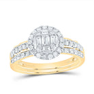 14K Yellow Gold Diamond Diana Bridal Set 3/4 Cttw - Splendid Jewellery