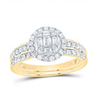 14K Yellow Gold Diamond Diana Bridal Set 3/4 Cttw - Splendid Jewellery