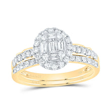 Load image into Gallery viewer, 14K Yellow Gold Diamond Diana Oval Bridal Set 3/4 Cttw - Splendid Jewellery