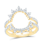 14K Yellow Gold Diamond Enhancer Ring 1 Cttw - Splendid Jewellery