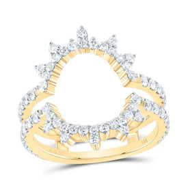14K Yellow Gold Diamond Enhancer Ring 1 Cttw - Splendid Jewellery