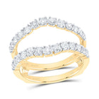 14K Yellow Gold Diamond Enhancer Ring 1 Cttw - Splendid Jewellery