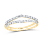 14K Yellow Gold Diamond Enhancer Ring 1/2 Cttw - Splendid Jewellery