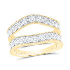 14K Yellow Gold Diamond Enhancer Ring 2 Cttw - Splendid Jewellery