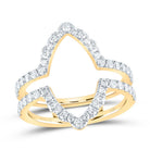 14K Yellow Gold Diamond Enhancer Ring 3/4 Cttw - Splendid Jewellery