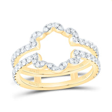 Load image into Gallery viewer, 14K Yellow Gold Diamond Enhancer Ring 3/4 Cttw - Splendid Jewellery
