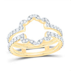 14K Yellow Gold Diamond Enhancer Ring 3/4 Cttw - Splendid Jewellery